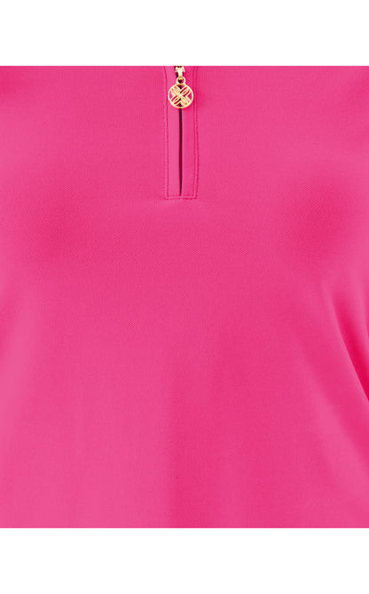 UPF50+ Frida Half Zip Polo - Parigi Pink
