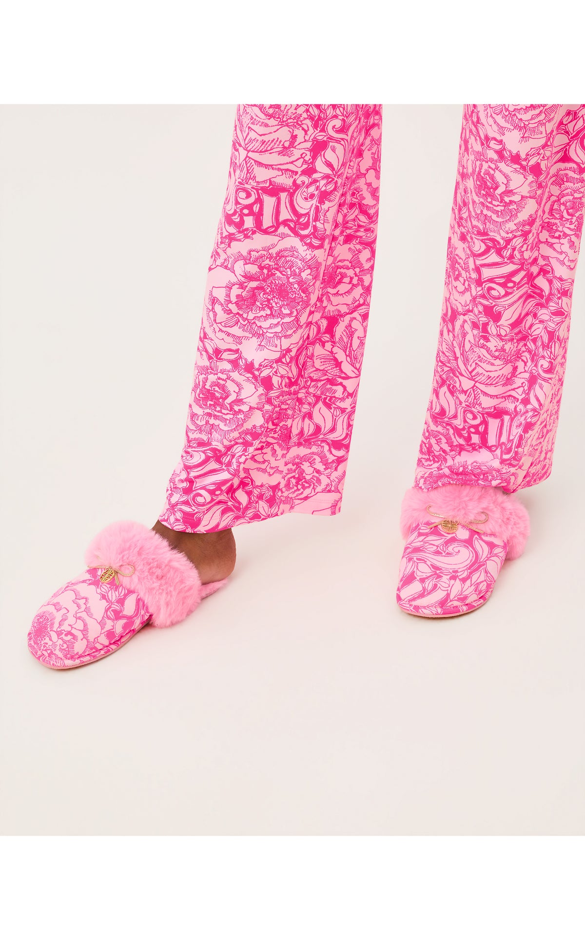 Harte Bow Slipper - Pink Aster A Rose By Any Other Name