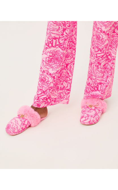 Harte Bow Slipper - Pink Aster A Rose By Any Other Name