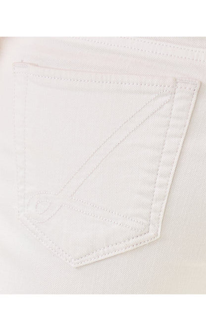 Aniston High Rise Straight Leg Pant - Resort White