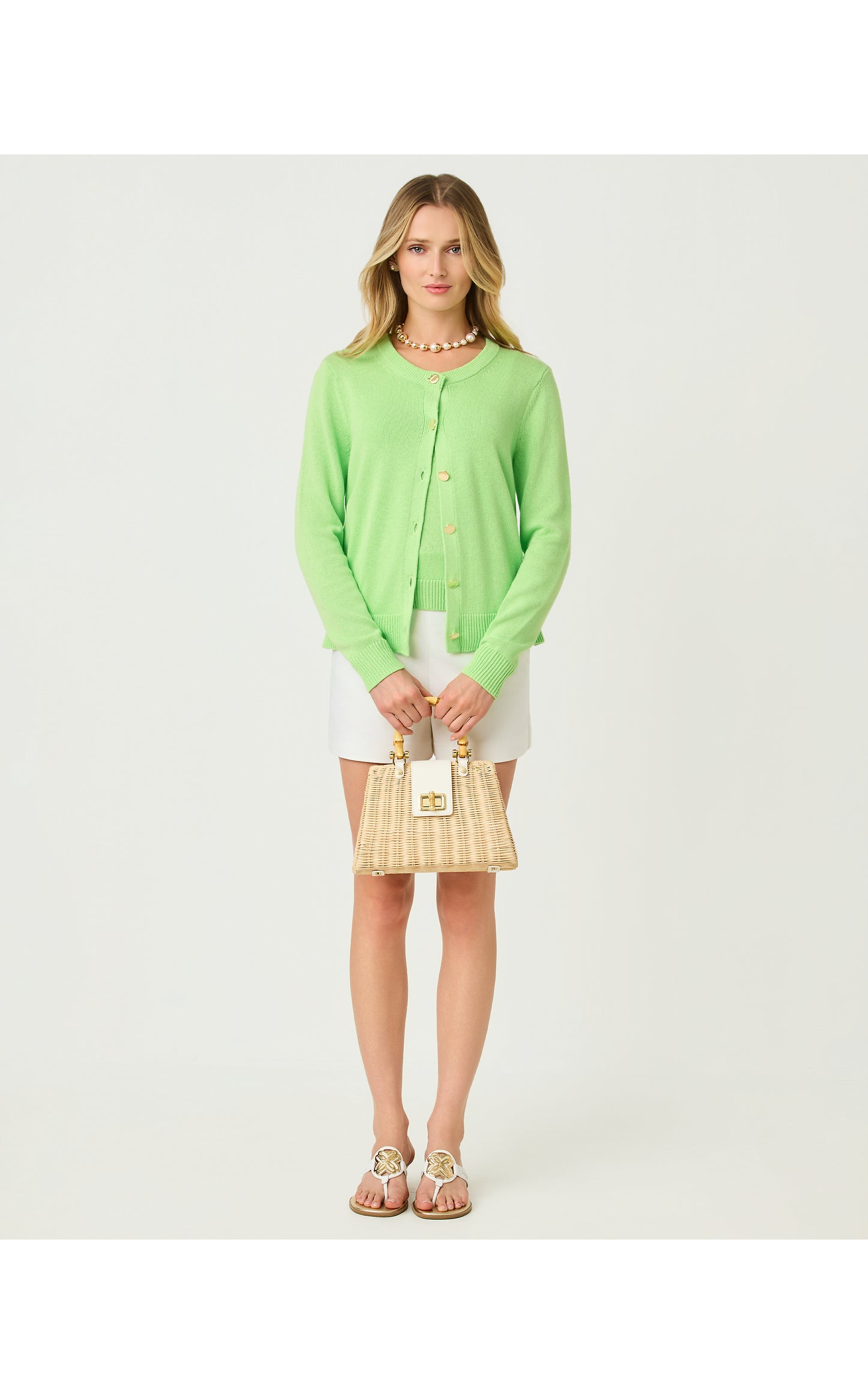 Amalia Cardigan - Pistachio Macaron