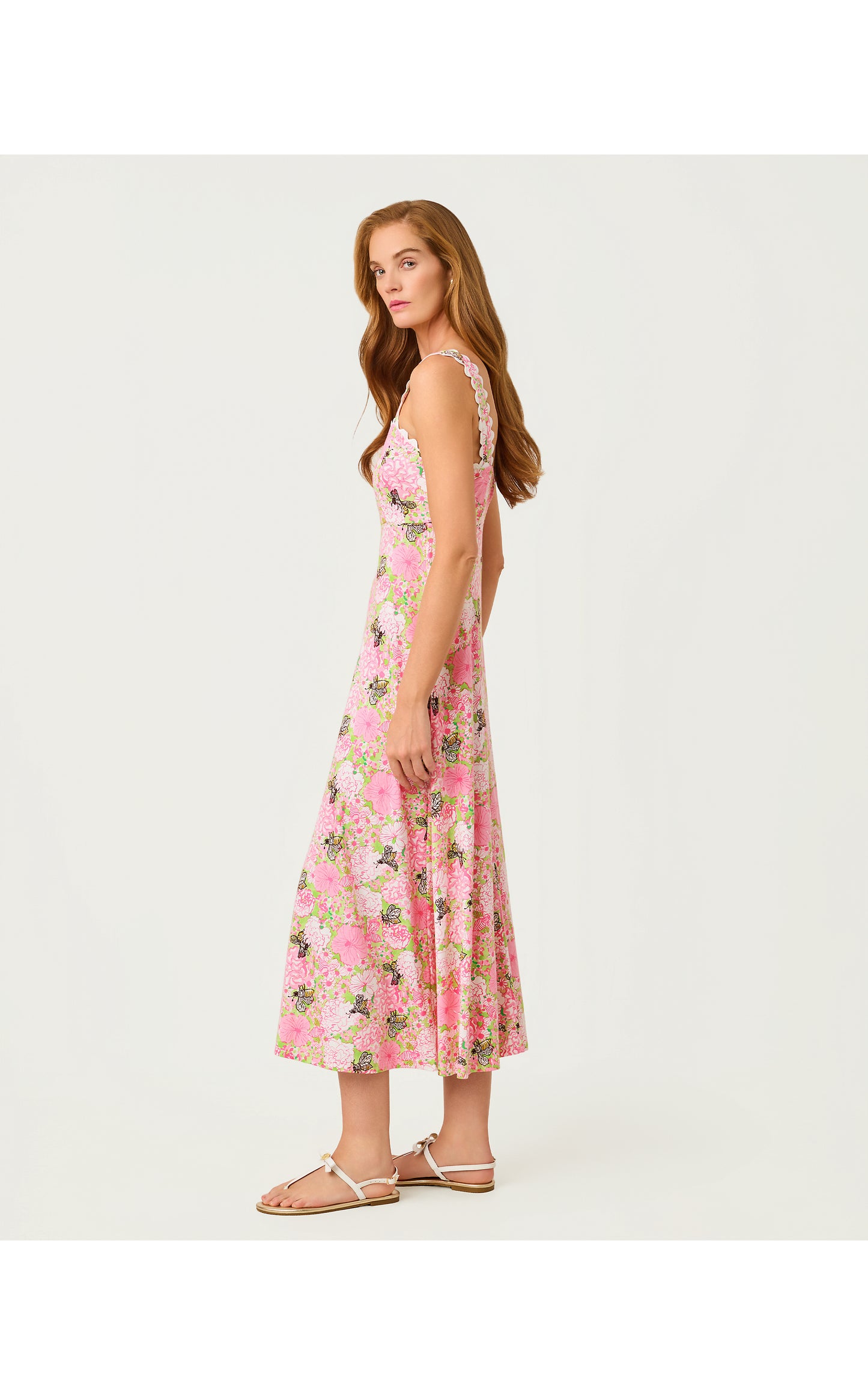 Dwyer Midi Dress - Pistachio Macaron Bees Knees