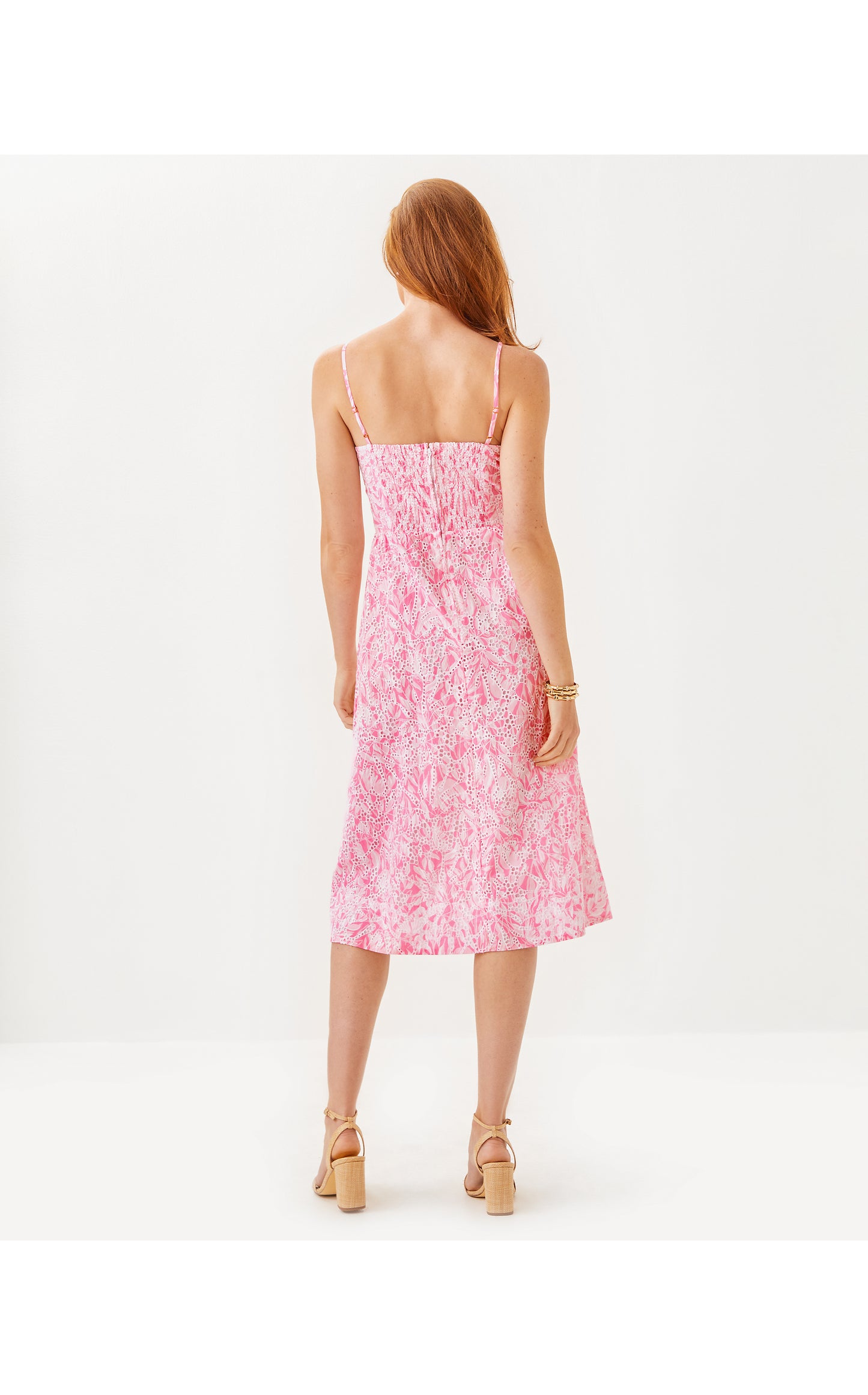 Allarie Midi Dress - Rousseau Pink Tulip To Tango