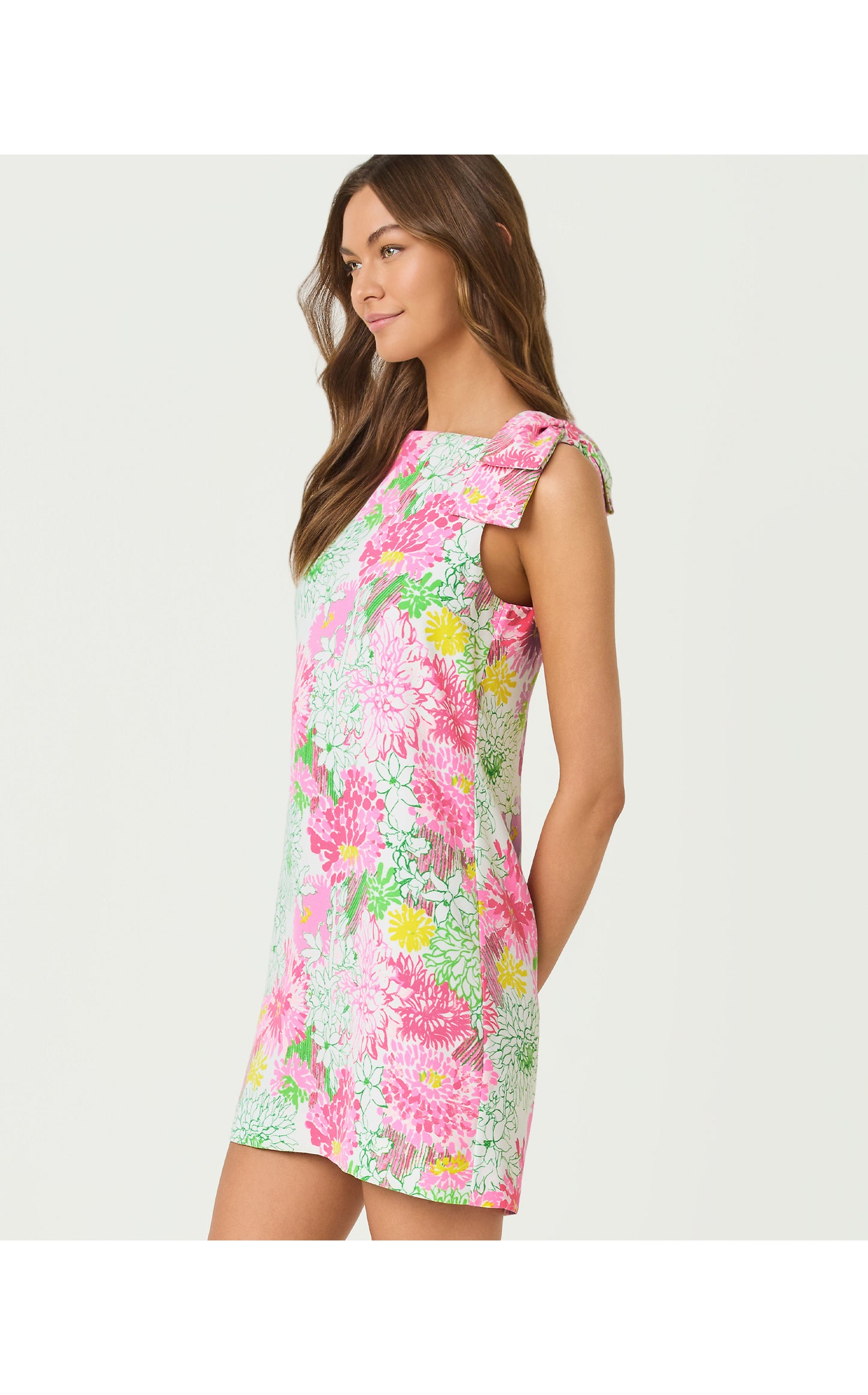 Carmine Shift - Resort White Mum Patch