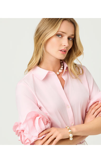 The Flower Lilly Shirt - Pink Muse