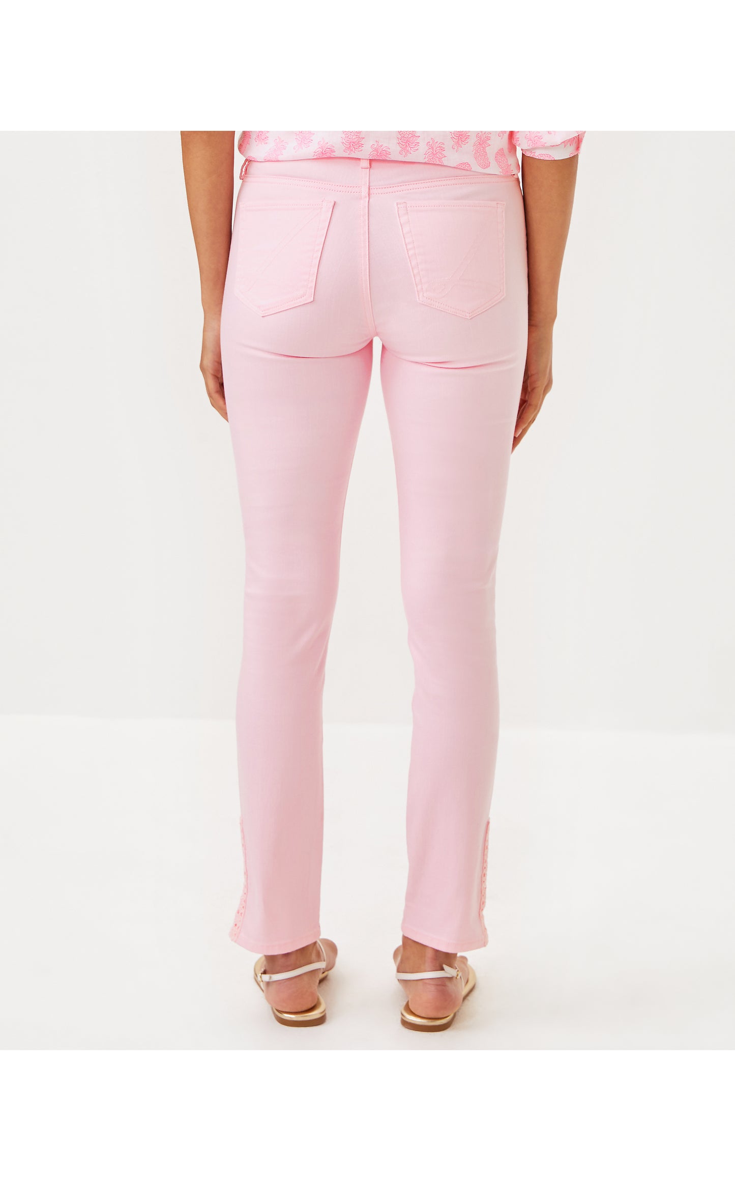South Ocean High Rise Skinny Pant - Pink Muse