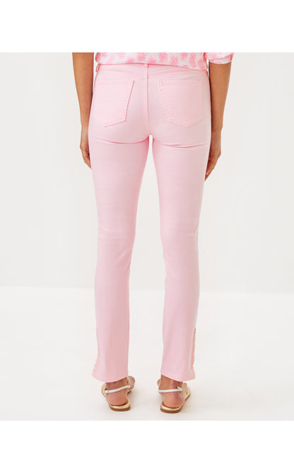 South Ocean High Rise Skinny Pant - Pink Muse