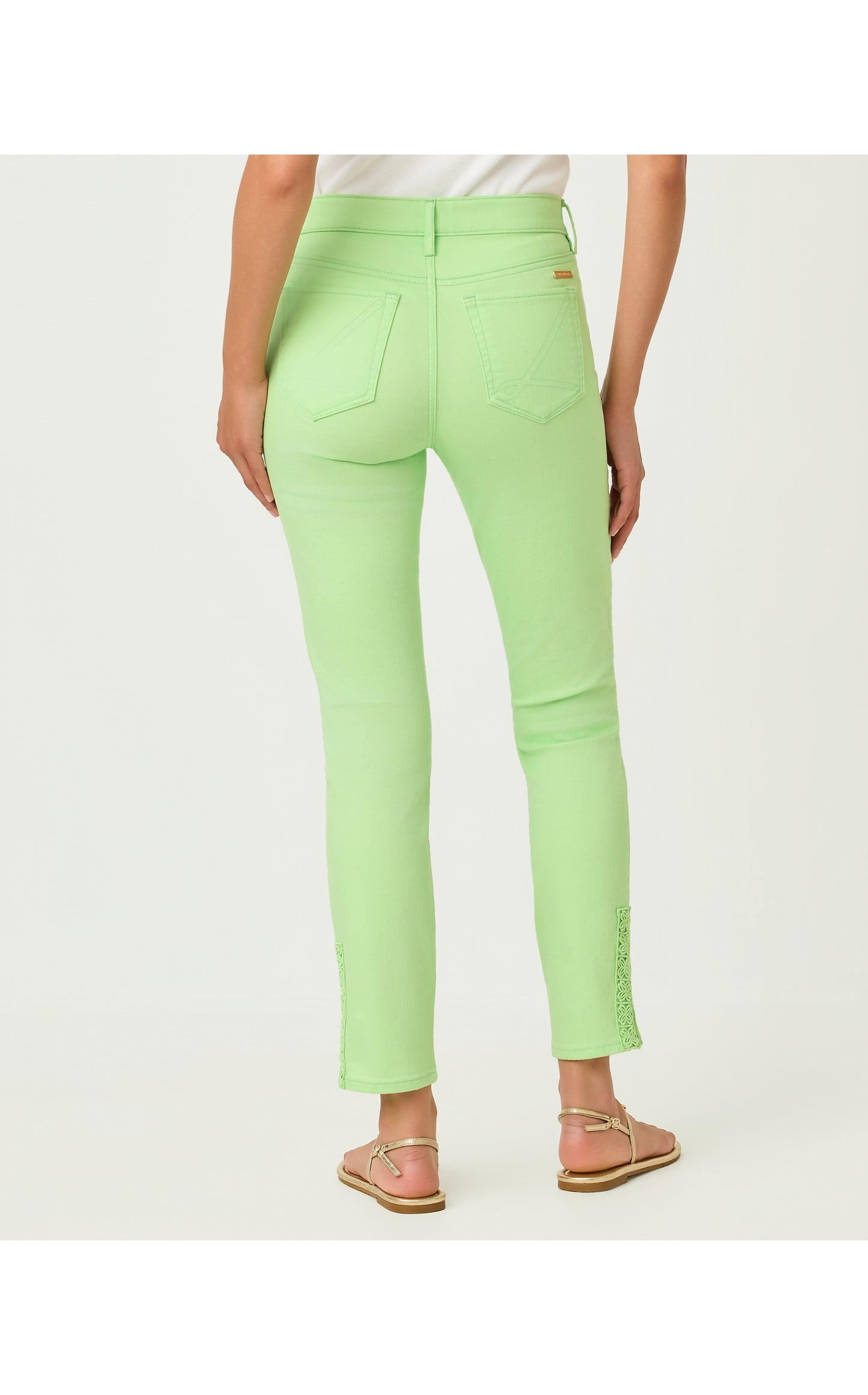 29" South Ocean High Rise Skinny Jean - Pistachio Green