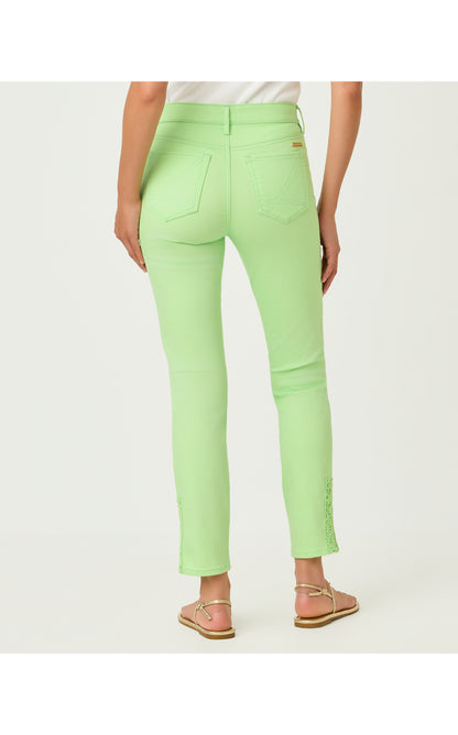 29" South Ocean High Rise Skinny Jean - Pistachio Green