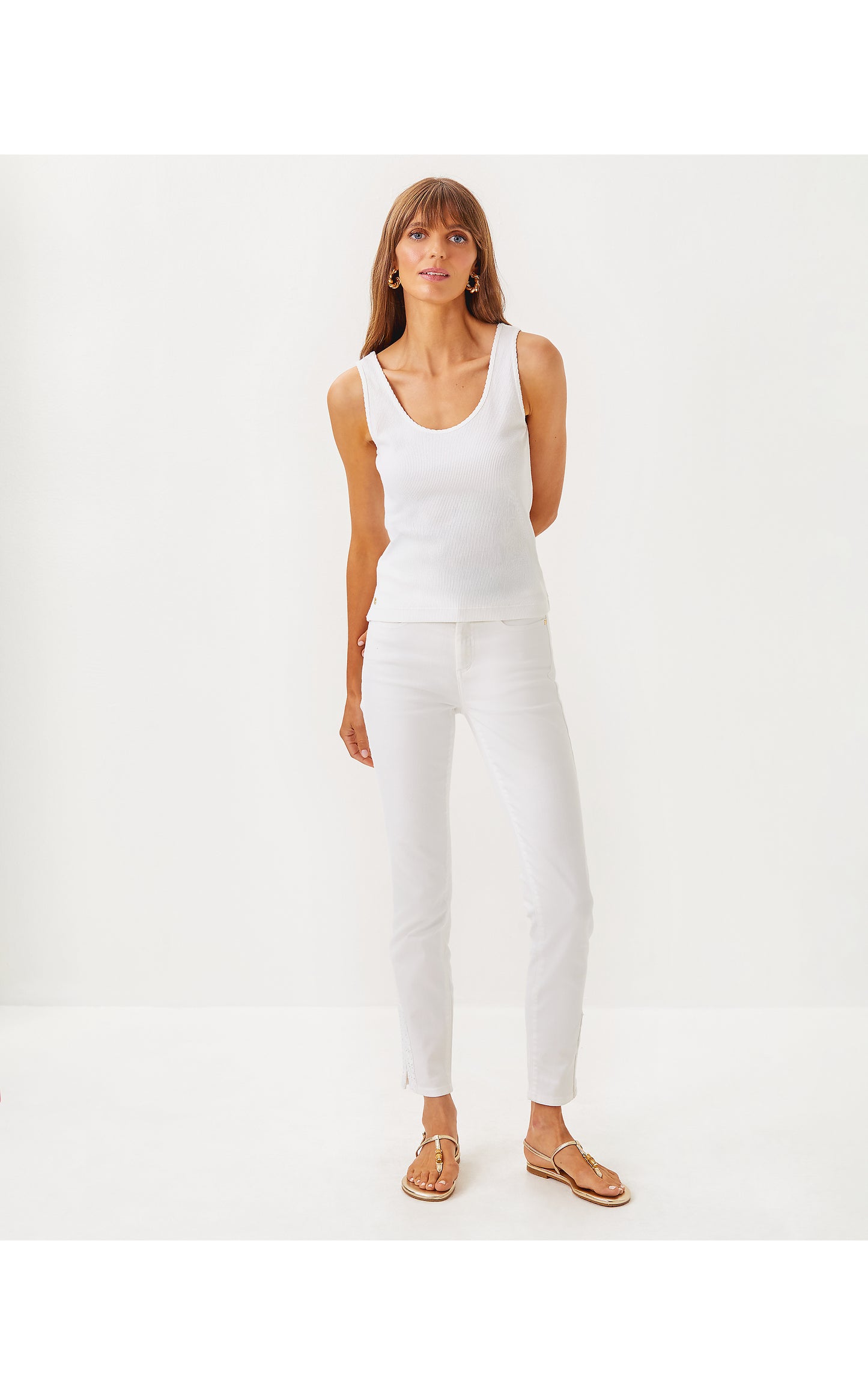 South Ocean High Rise Skinny Pant - Resort White
