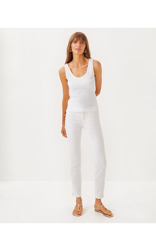 South Ocean High Rise Skinny Pant - Resort White