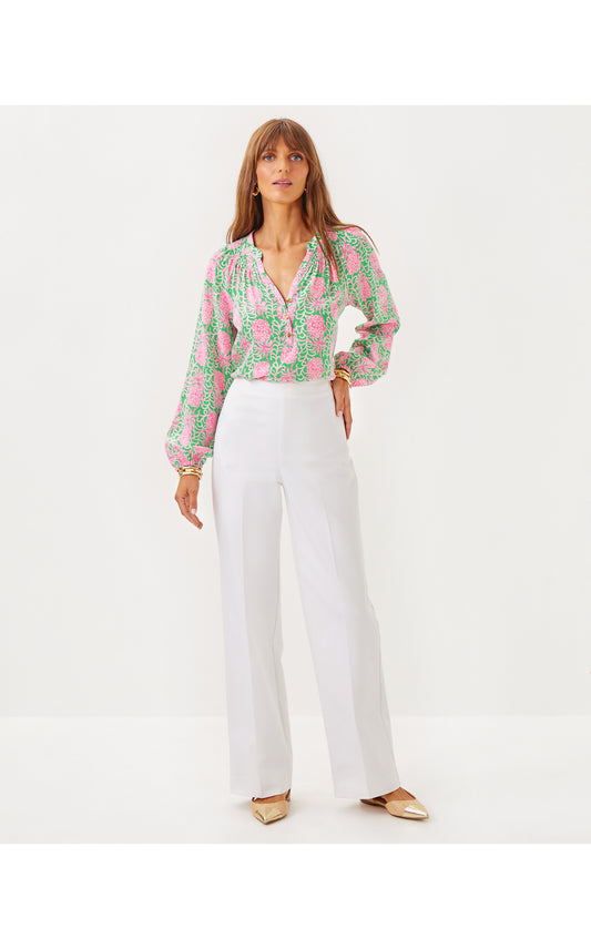 Ellamarie Stretch Pant - Resort White