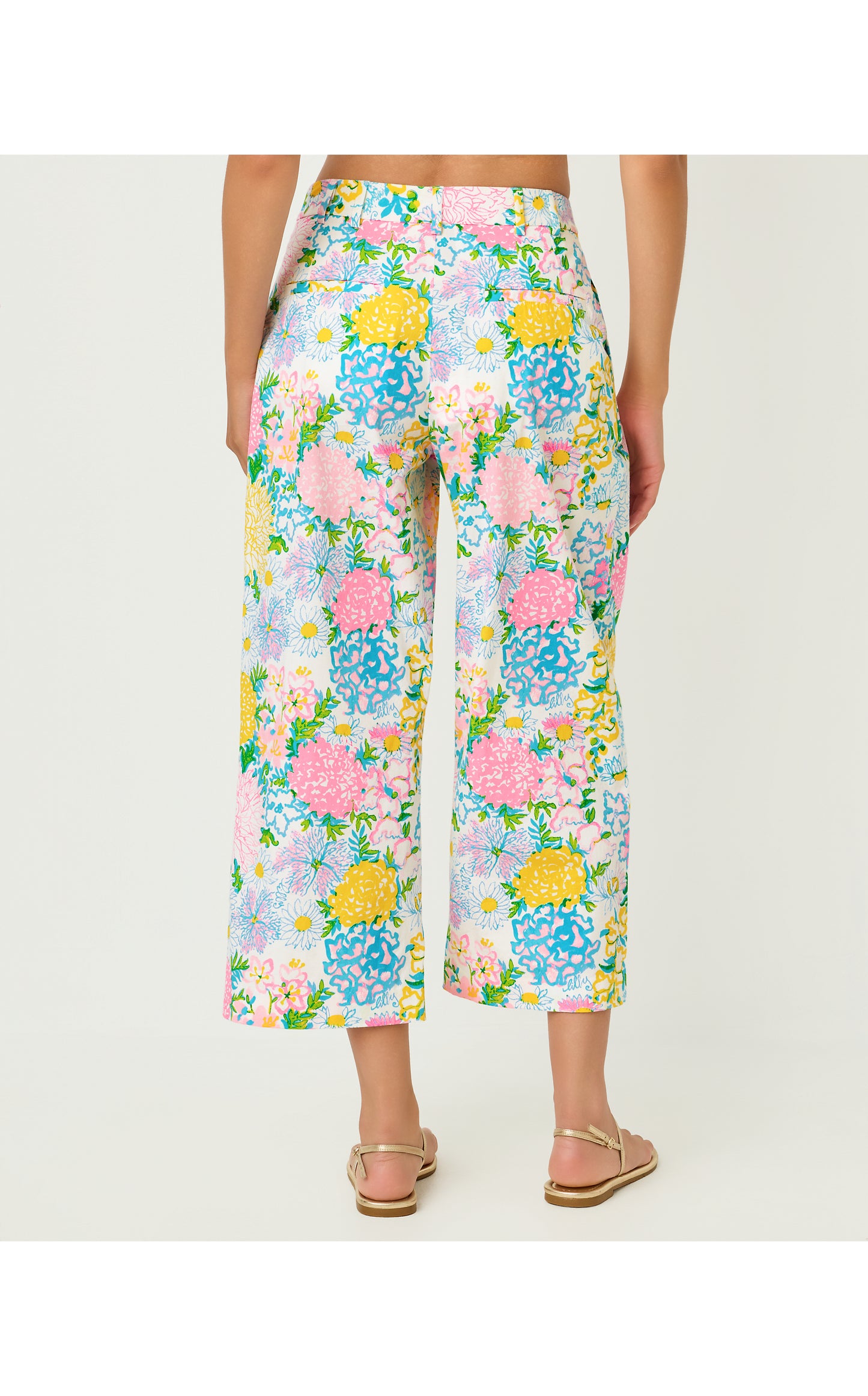 Mandalay Crop Pant - Multi Lilly Garden