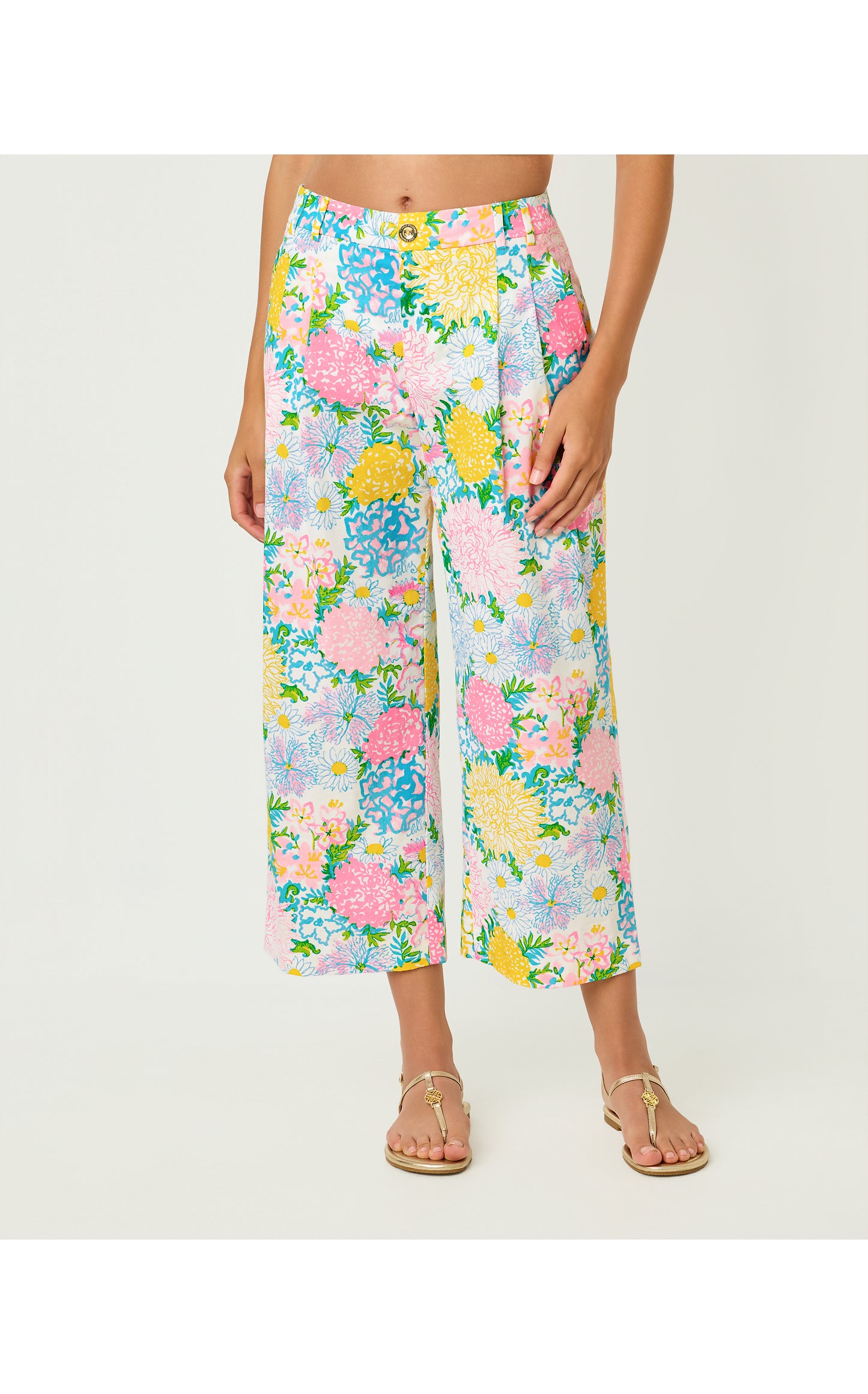 Mandalay Crop Pant - Multi Lilly Garden