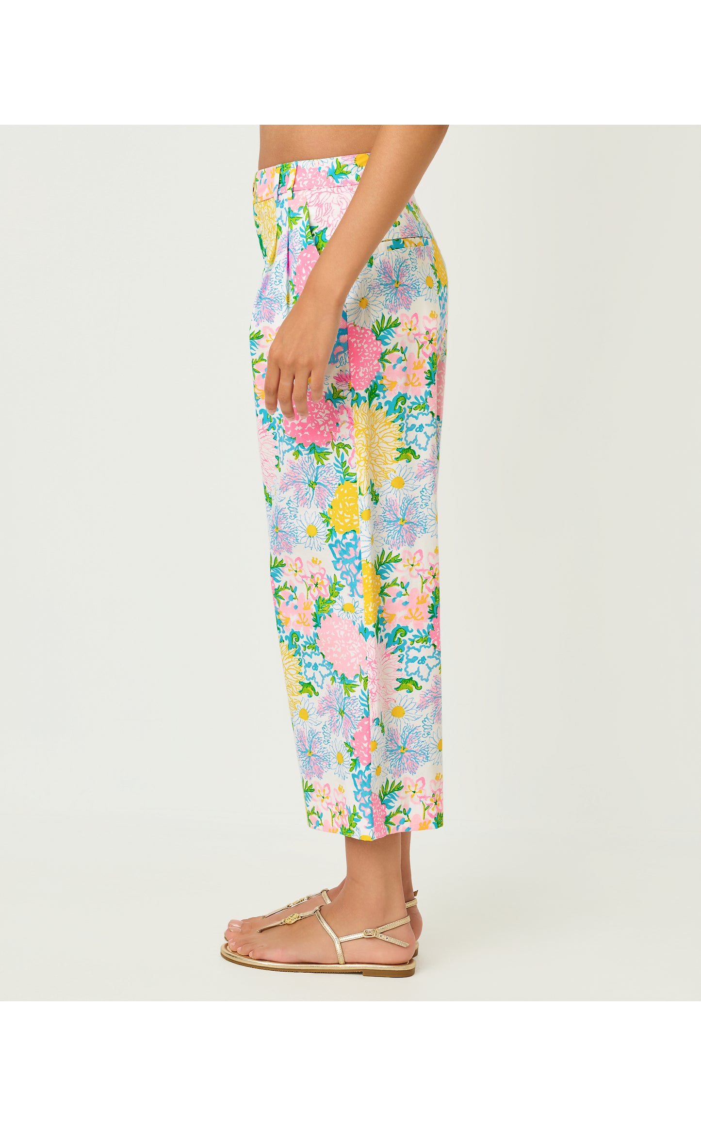 Mandalay Crop Pant - Multi Lilly Garden