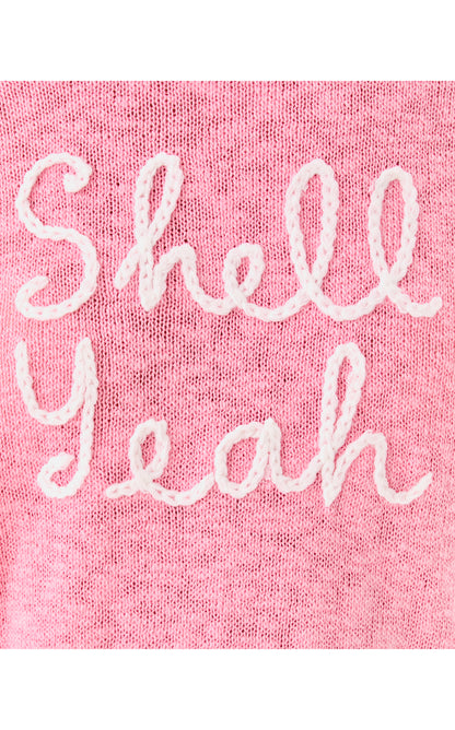 Tully Sweater - Conch Shell Pink Shell Yeah Embroidery