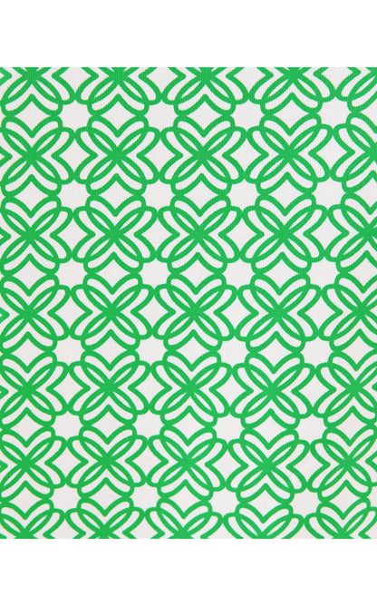 UPF50+ Callison Top - Fauna Green x Resort White Butterfly Pattern