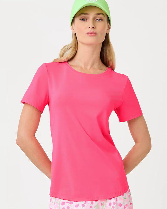 UPF50+ Westley Active Tee - Cherry Blossom Pink
