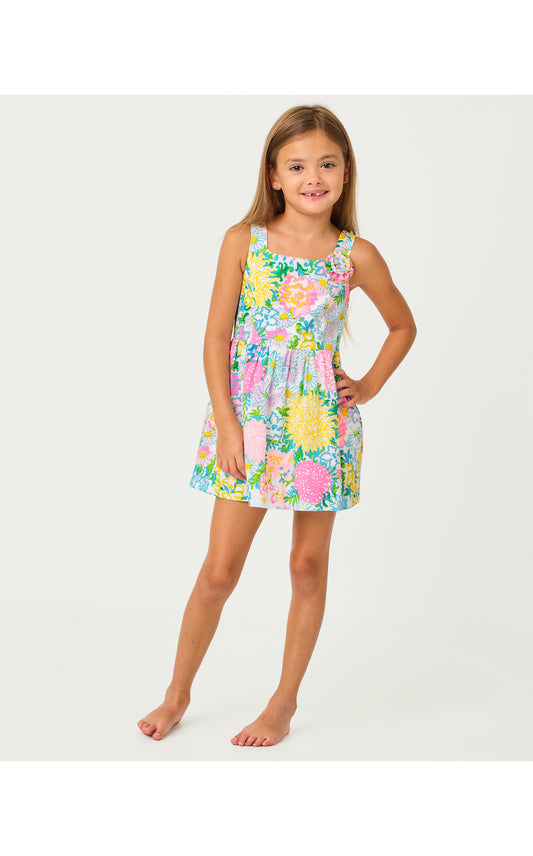 Girls Bellefleur Dress - Multi Lilly Garden