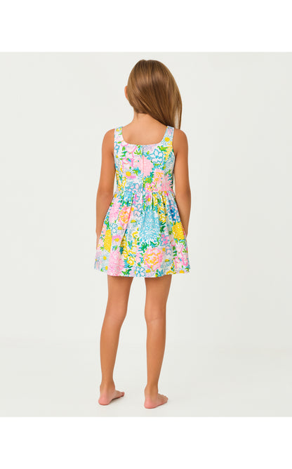 Girls Bellefleur Dress - Multi Lilly Garden