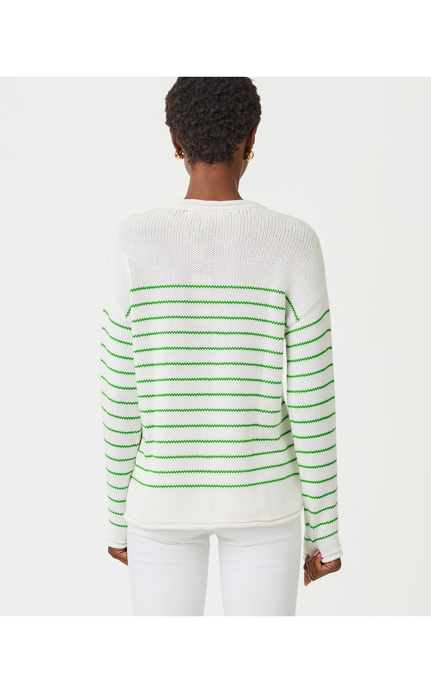 Lotan Sweater - Putting Green Tidepool Stripe