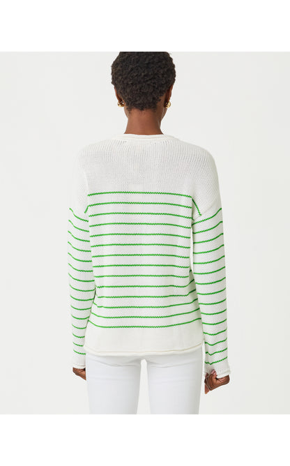 Lotan Sweater - Putting Green Tidepool Stripe