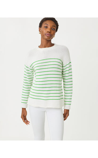 Lotan Sweater - Putting Green Tidepool Stripe