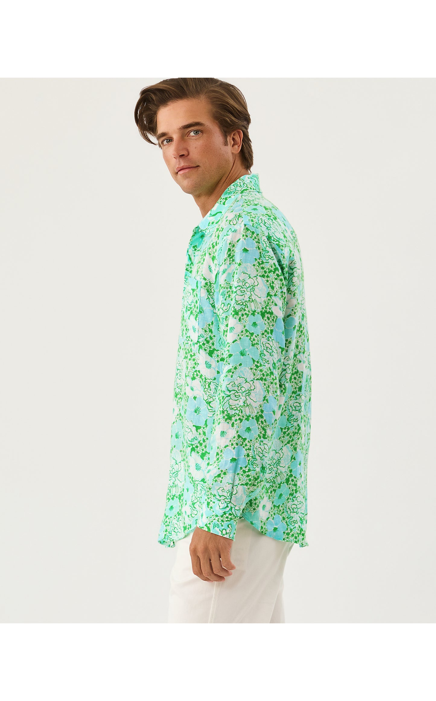 Mens Stuff Addison Shirt - Mint Condition Burst Of Joy