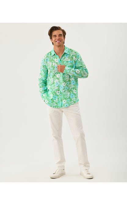 Mens Stuff Addison Shirt - Mint Condition Burst Of Joy