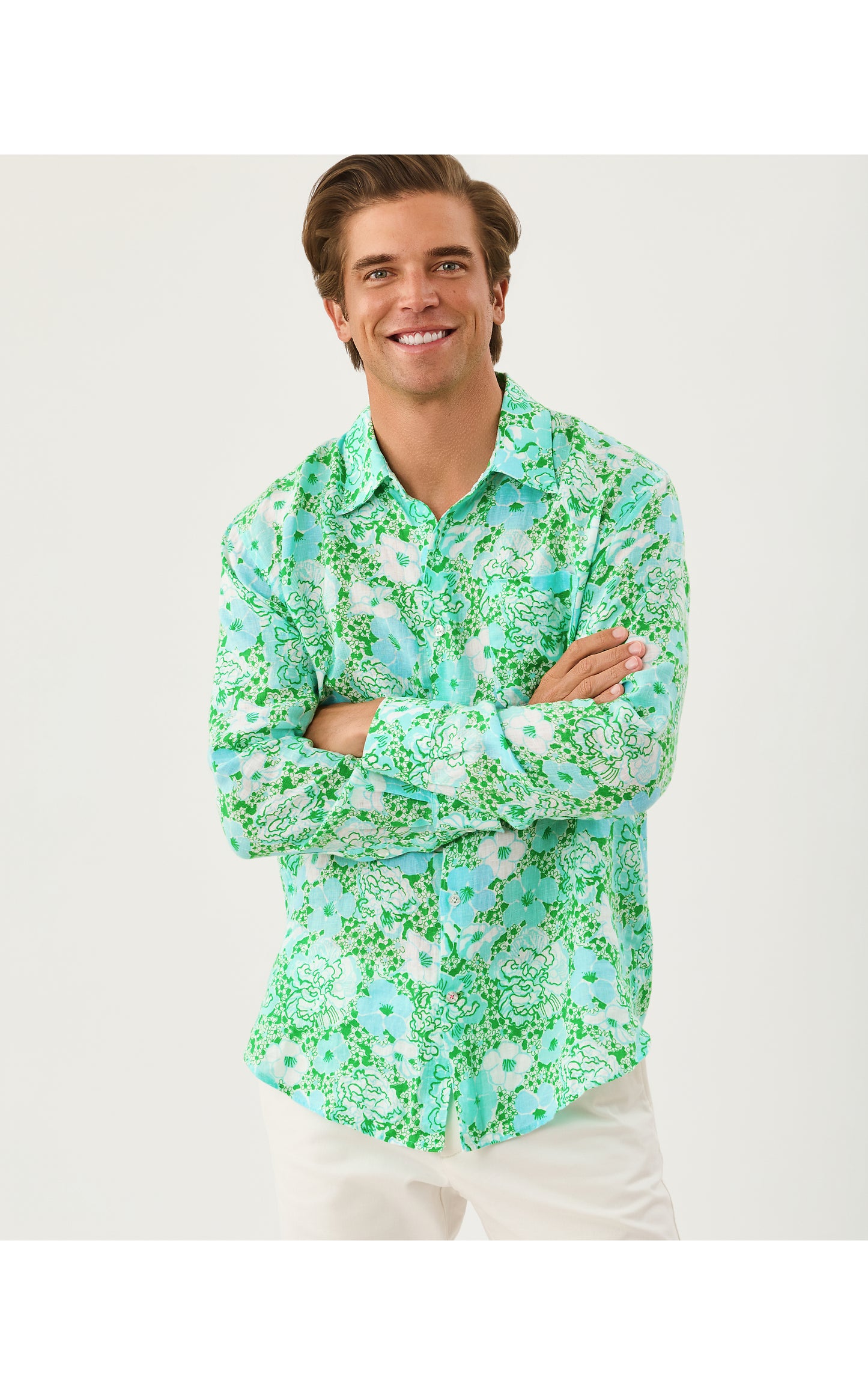 Mens Stuff Addison Shirt - Mint Condition Burst Of Joy