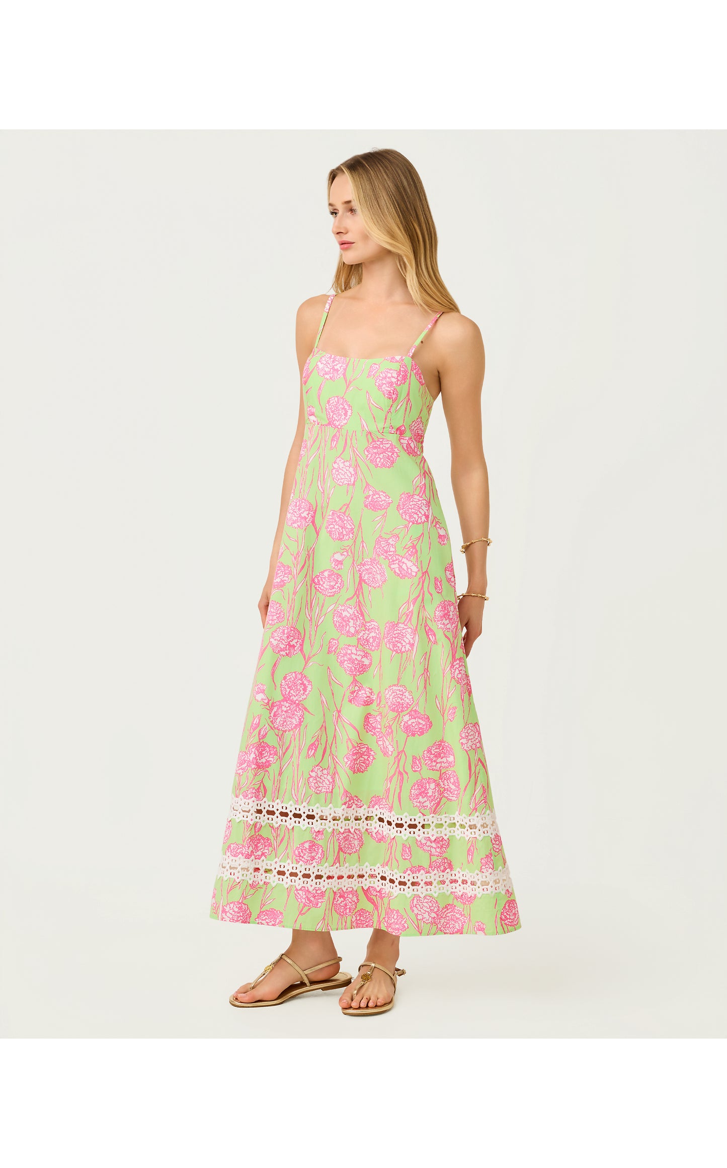 Haliey Midi Dress - Pistachio Macaron Alina