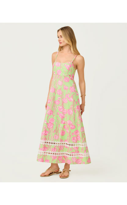 Haliey Midi Dress - Pistachio Macaron Alina