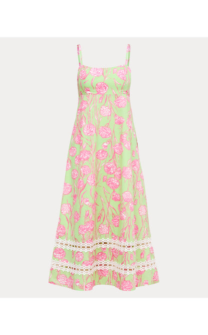 Haliey Midi Dress - Pistachio Macaron Alina