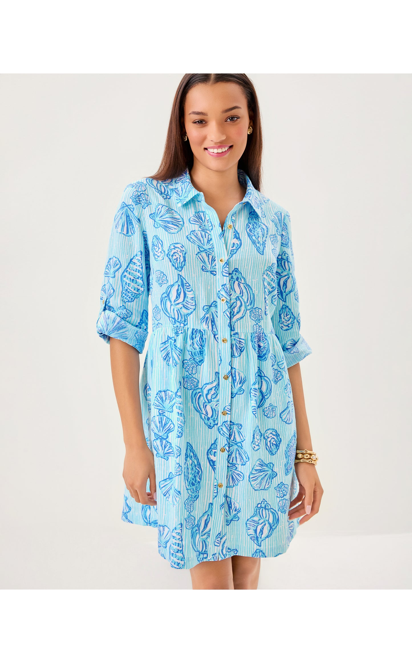 Shaela Dress - Fresh Water Blue Cool As Shell
