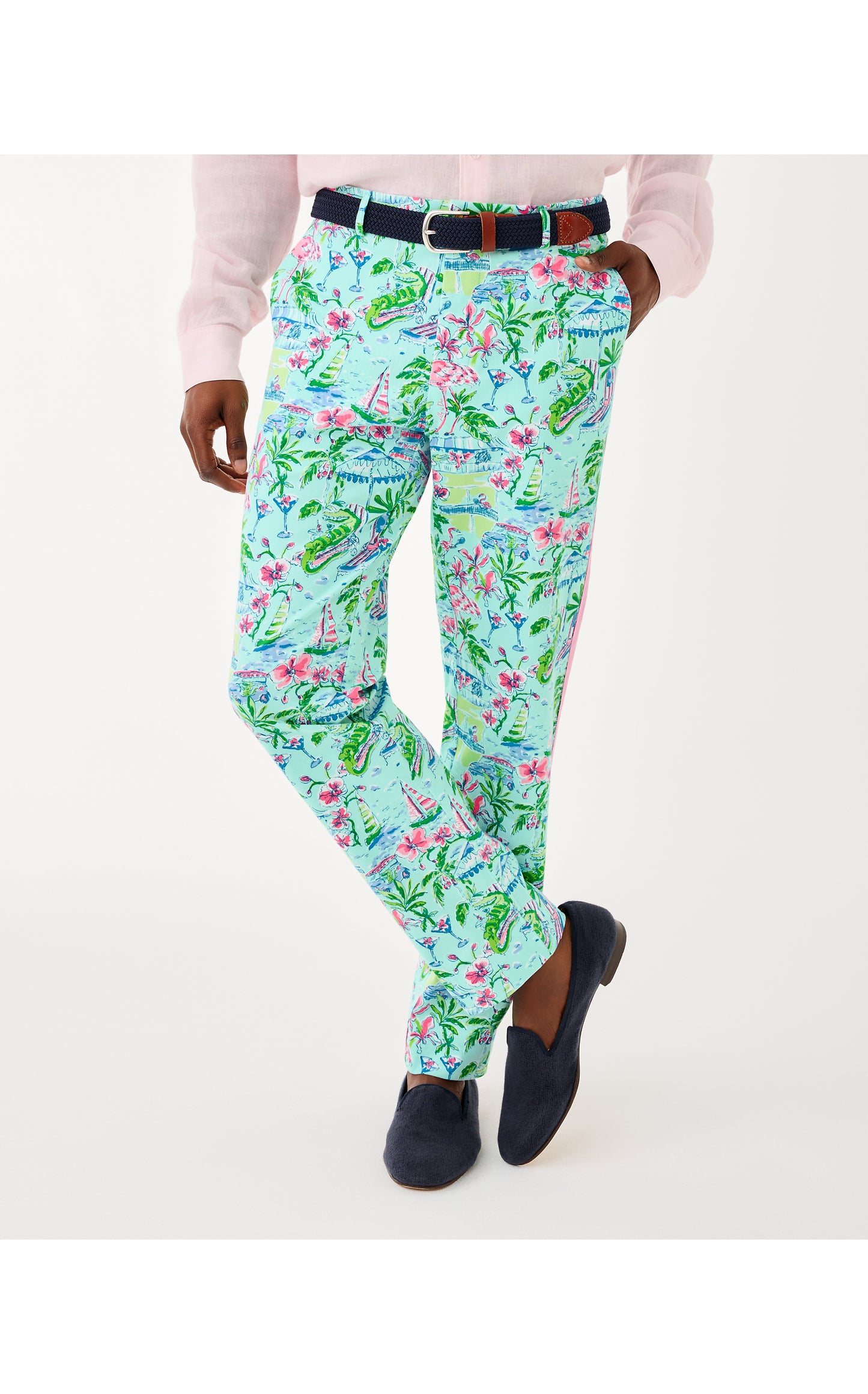 Mens Stuff Mizner Stretch Pant - Salt Pond Blue Sunny Dee