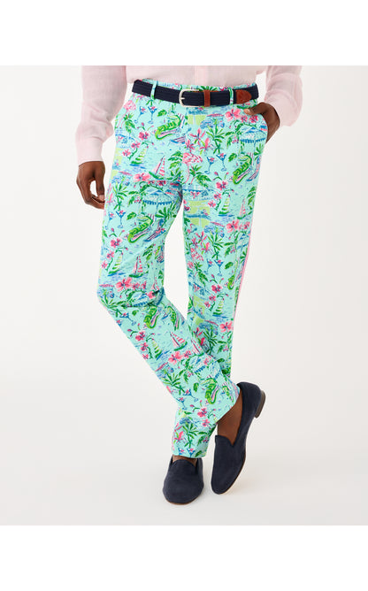 Mens Stuff Mizner Stretch Pant - Salt Pond Blue Sunny Dee