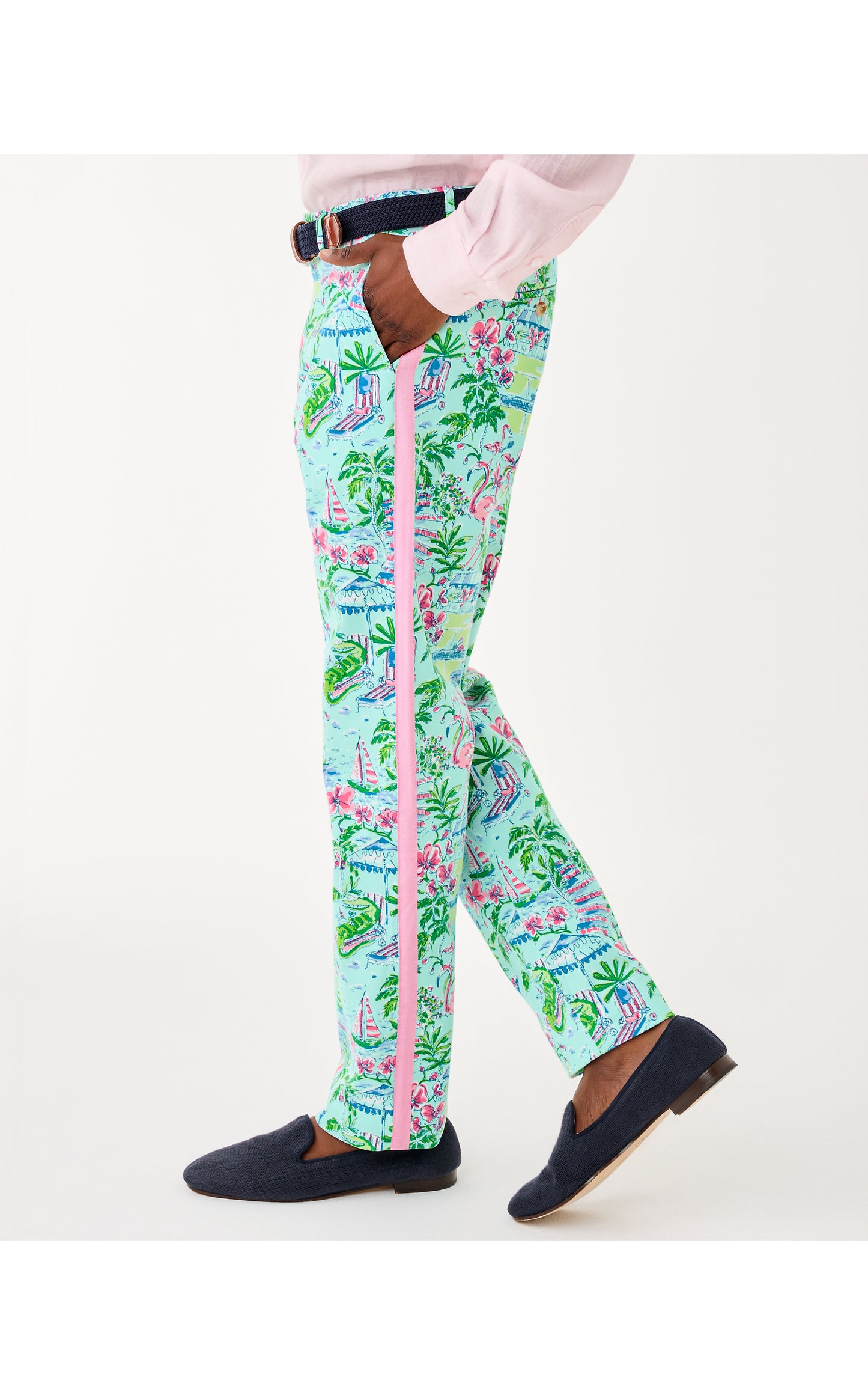 Mens Stuff Mizner Stretch Pant - Salt Pond Blue Sunny Dee