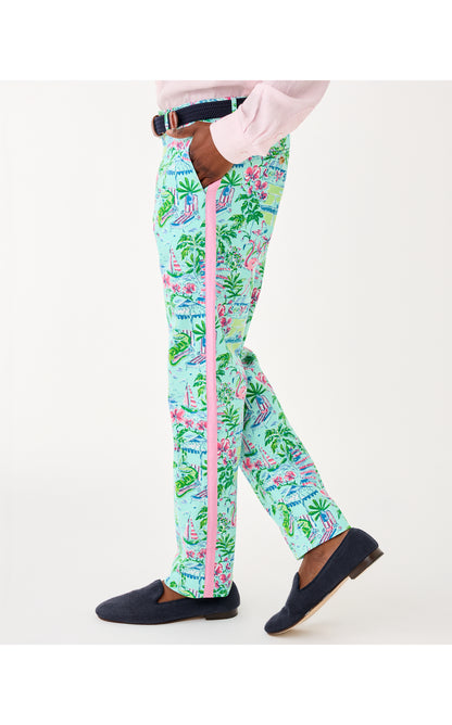 Mens Stuff Mizner Stretch Pant - Salt Pond Blue Sunny Dee