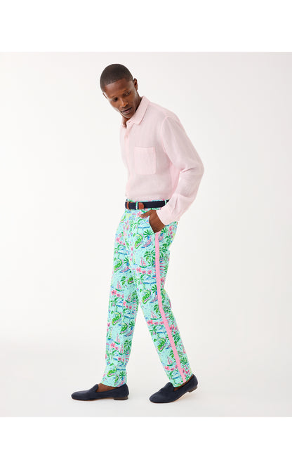 Mens Stuff Mizner Stretch Pant - Salt Pond Blue Sunny Dee