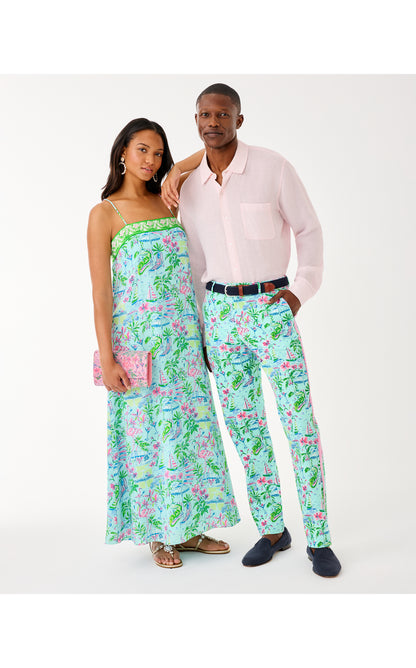 Mens Stuff Mizner Stretch Pant - Salt Pond Blue Sunny Dee