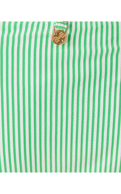 Mal Bikini Bottom - Fauna Green Seersucker Stripe