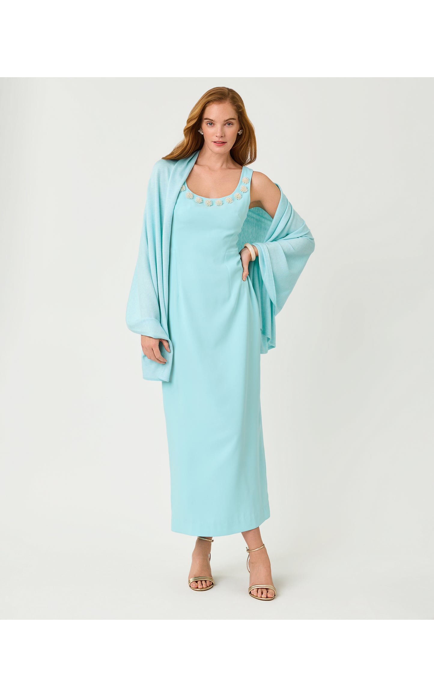 Lanelle Wrap - Heathered Day Dream Blue