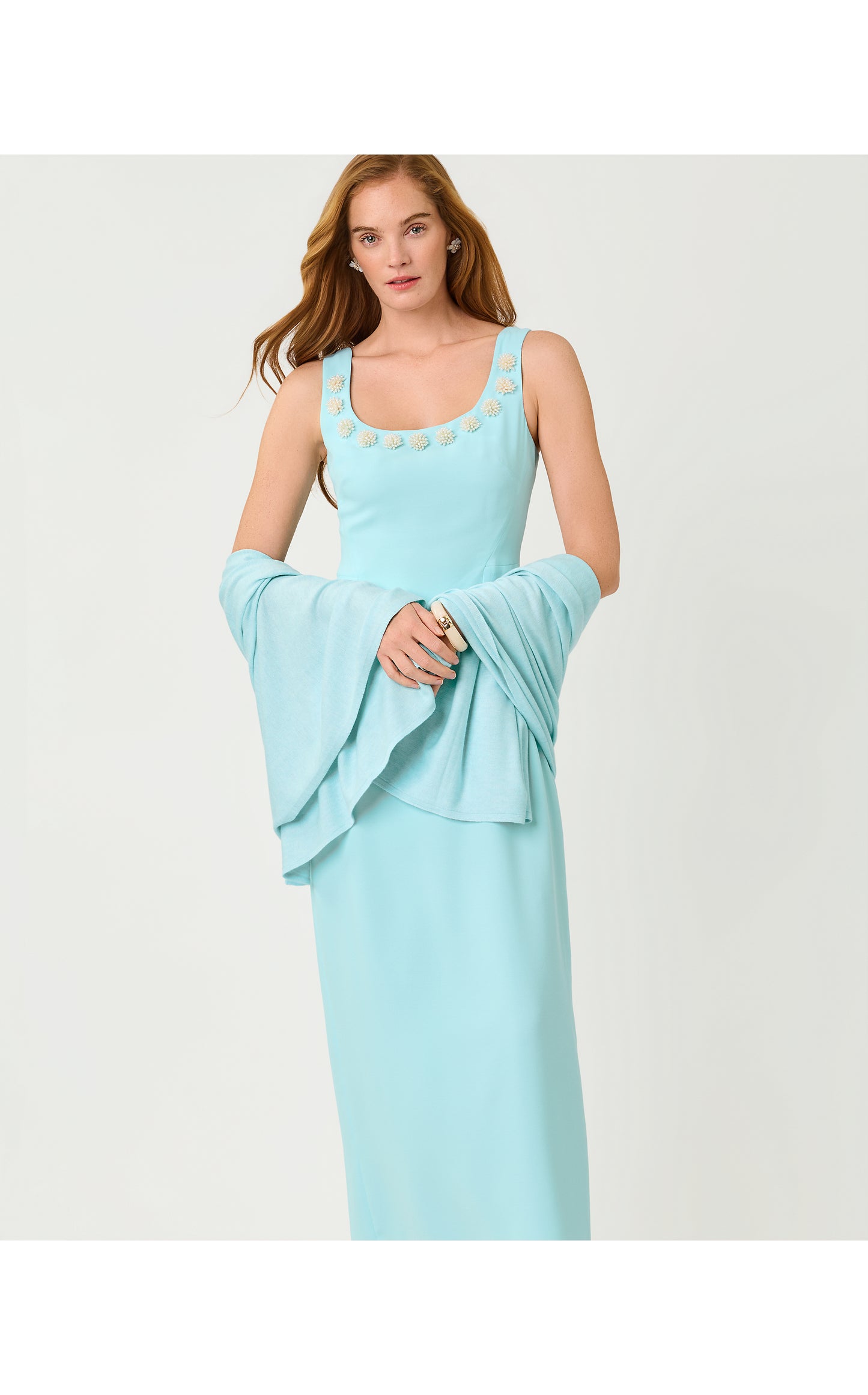 Lanelle Wrap - Heathered Day Dream Blue