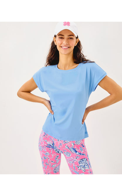 UPF50+ Glenna Active Tee - Jacaranda Blue