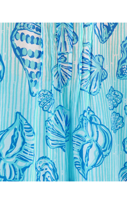 Feria Tiered Coverup - Fresh Water Blue Cool As Shell