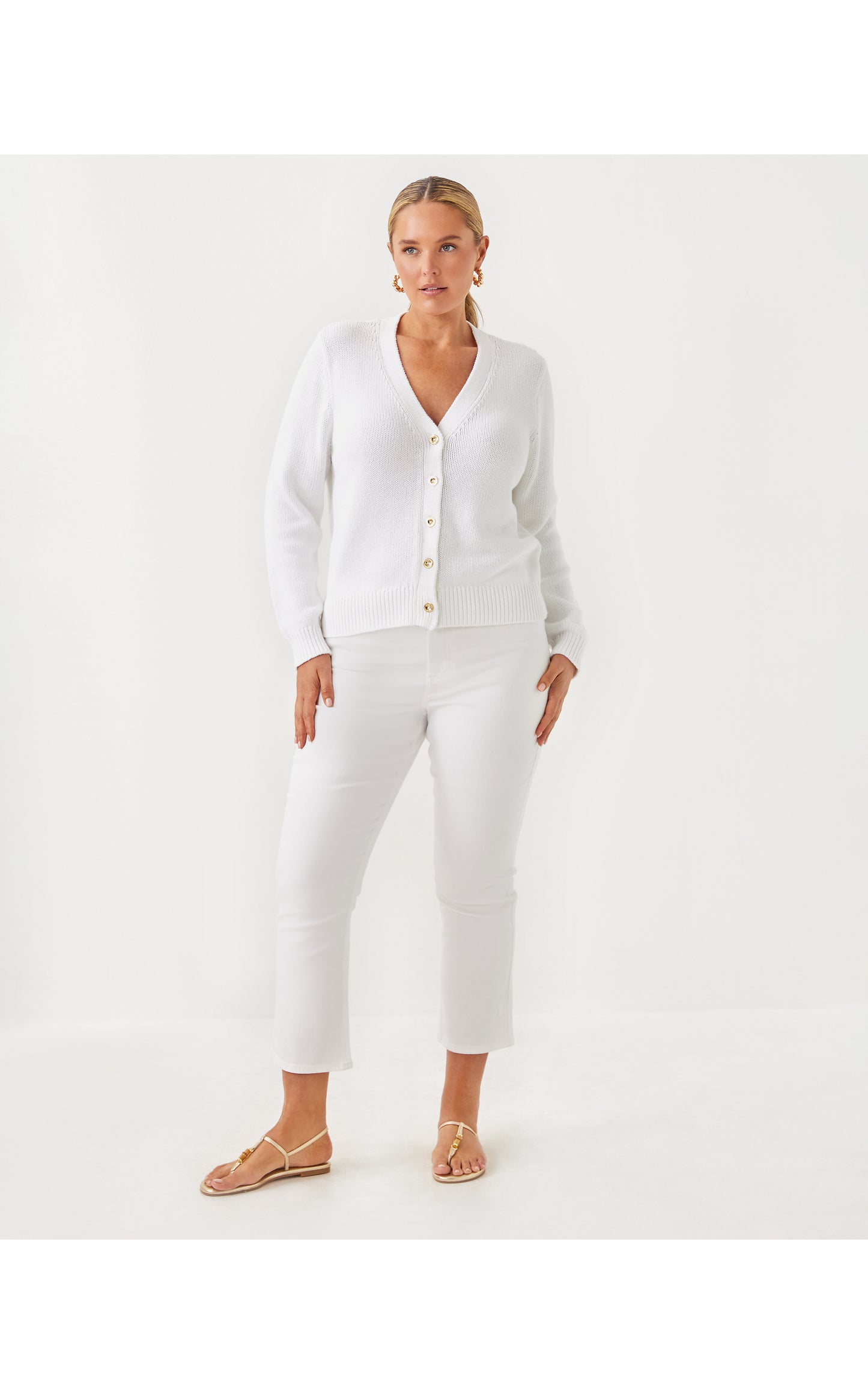Tippery Cardigan - Resort White