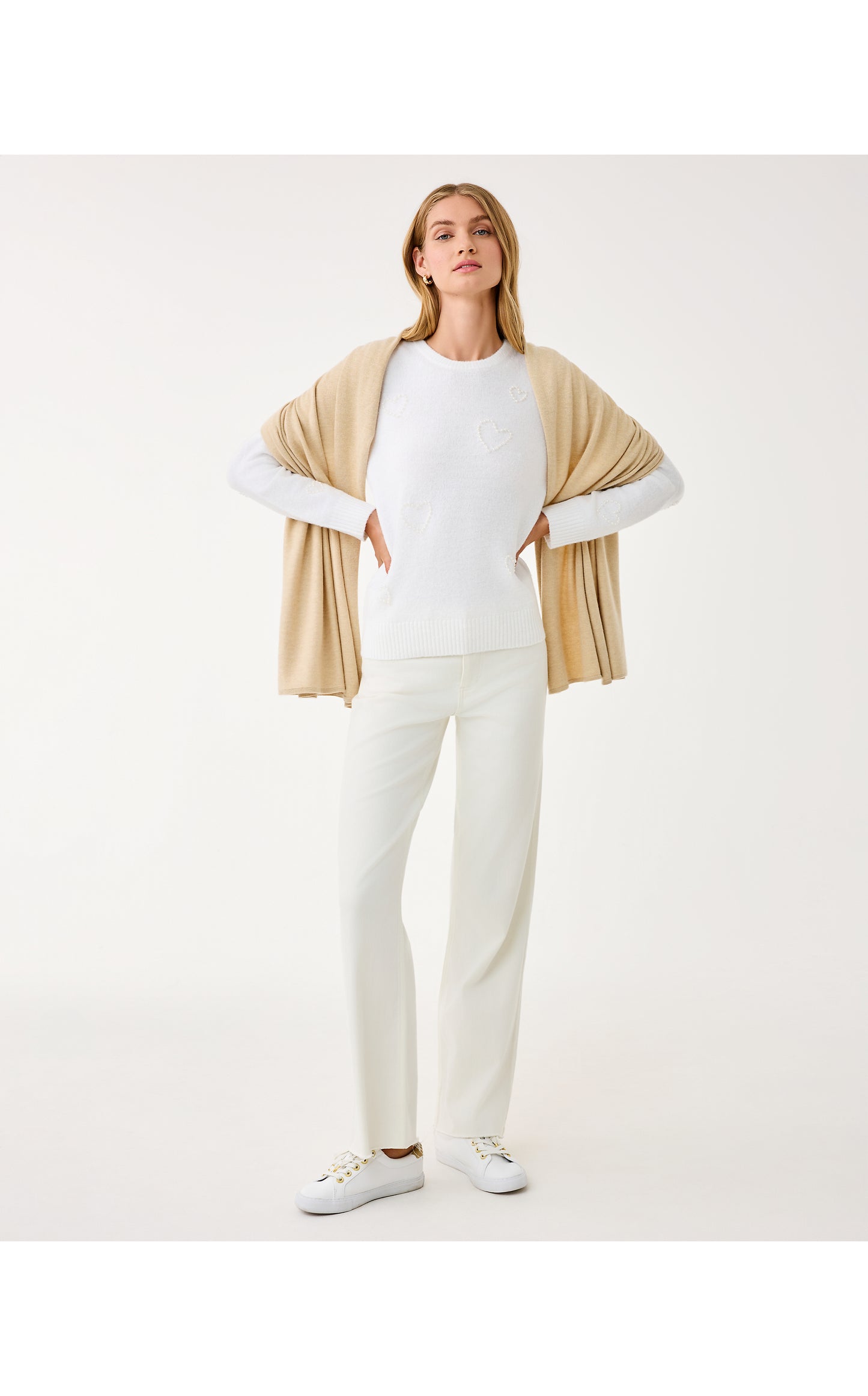 Lanelle Wrap - Heathered Wicker Tan Metallic