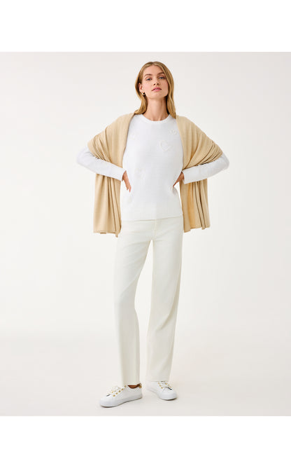 Lanelle Wrap - Heathered Wicker Tan Metallic