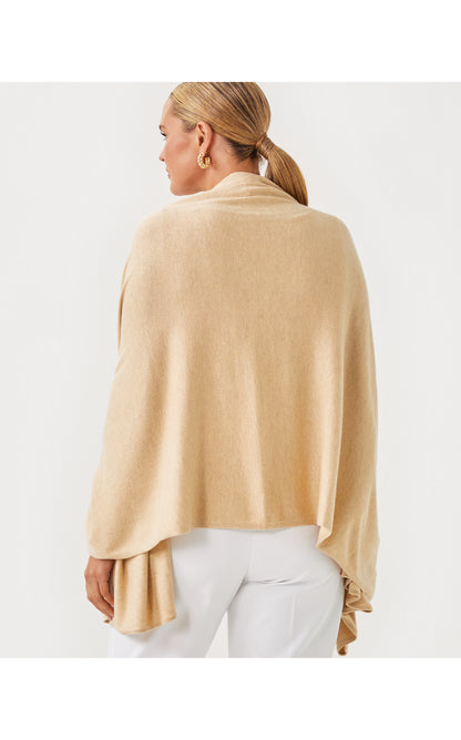 Lanelle Wrap - Heathered Wicker Tan Metallic