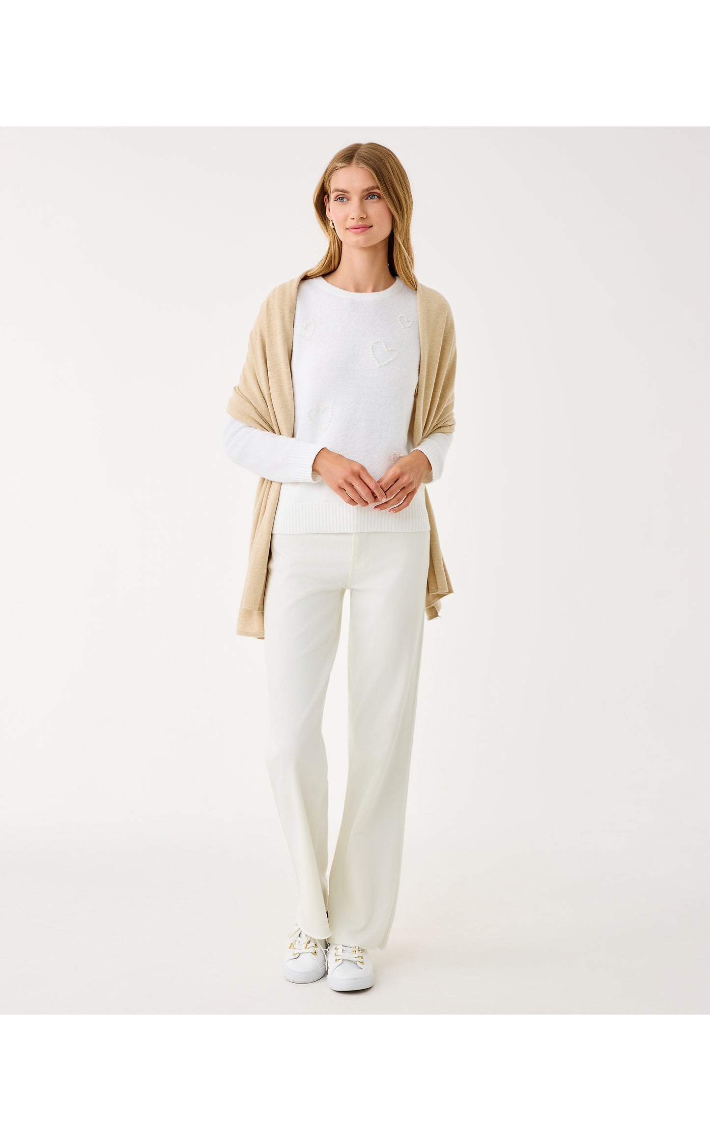 Lanelle Wrap - Heathered Wicker Tan Metallic